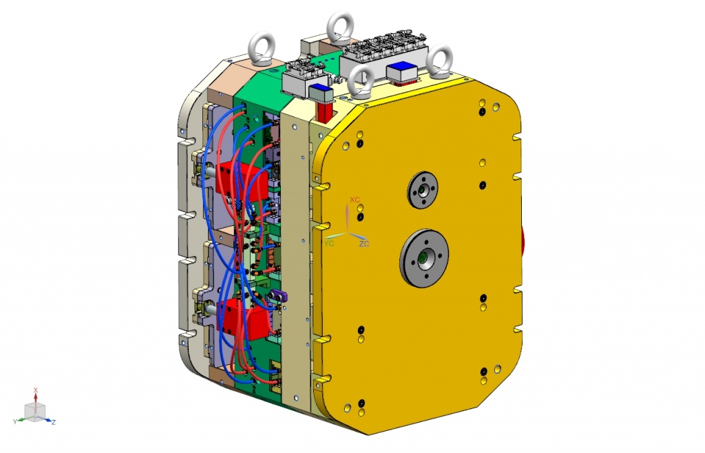 Modelamento de molde bicoponente de aproximadamente 6,5 toneladas.